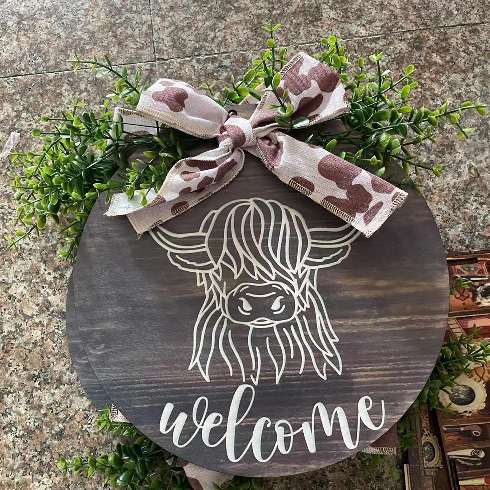 Ghirlanda Decorativa Per Porta Decorazione Natalizia Pigne Tonde In Legno Diametro 30 Cm 040006551 85269773