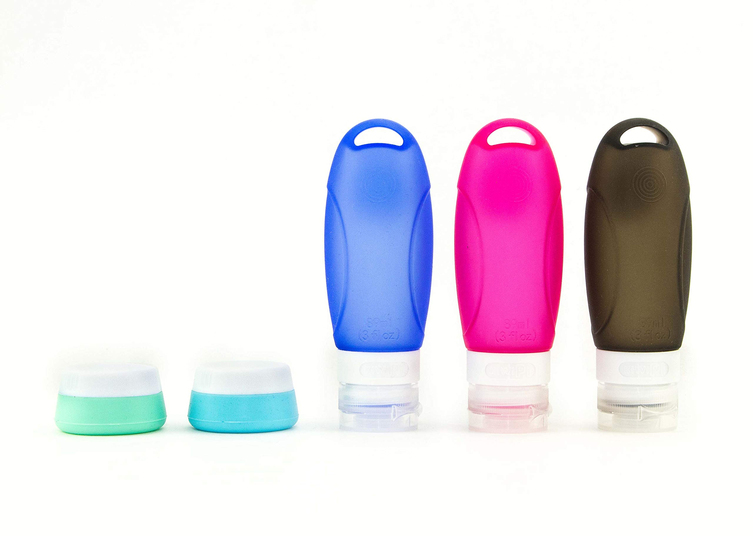Bottiglie da viaggio TSA approvate, contenitori da viaggio riutilizzabili in silicone a tenuta stagna