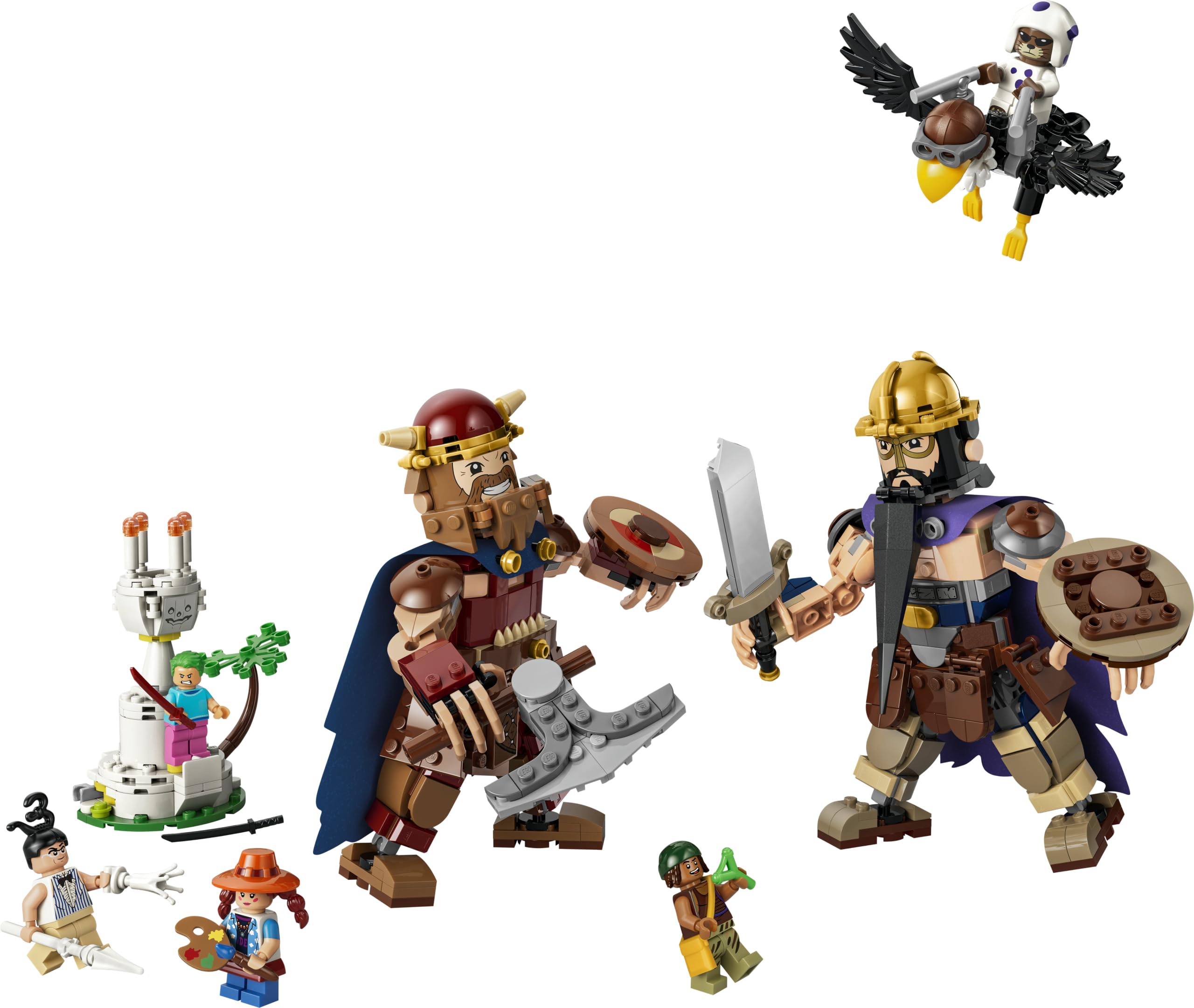 LEGO ONE PIECE Dori Contro Brogi – Giganti di Little Garden - Giocattolo Interattivo con 2 Action Figure e 5 Minifigure - Regalo per Bambini, Bambine e Fan da 9 Anni in su - 75644