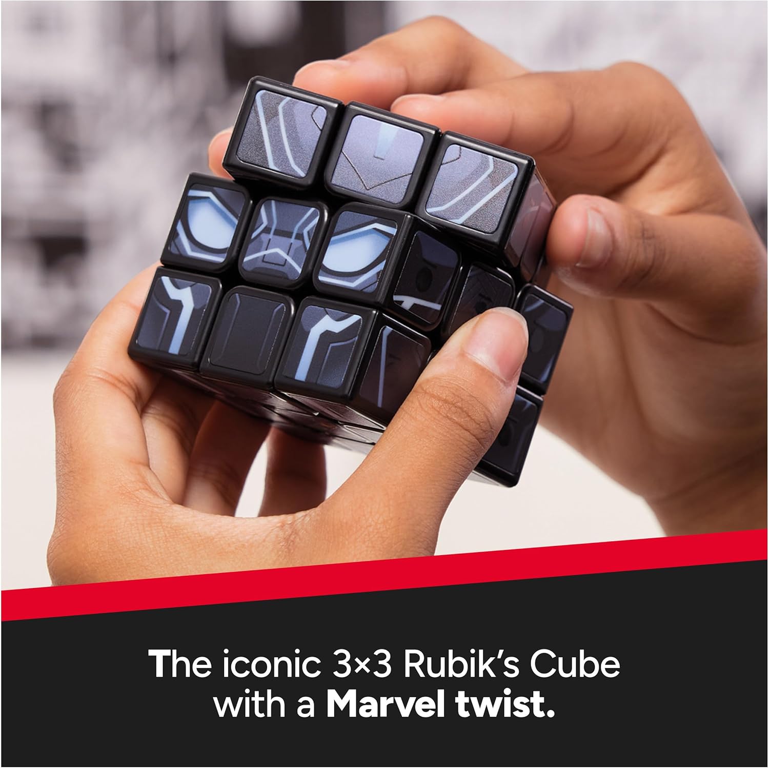 Rubik's Puzzle Brain Teaser Game Rubiks Cubers Black Panther