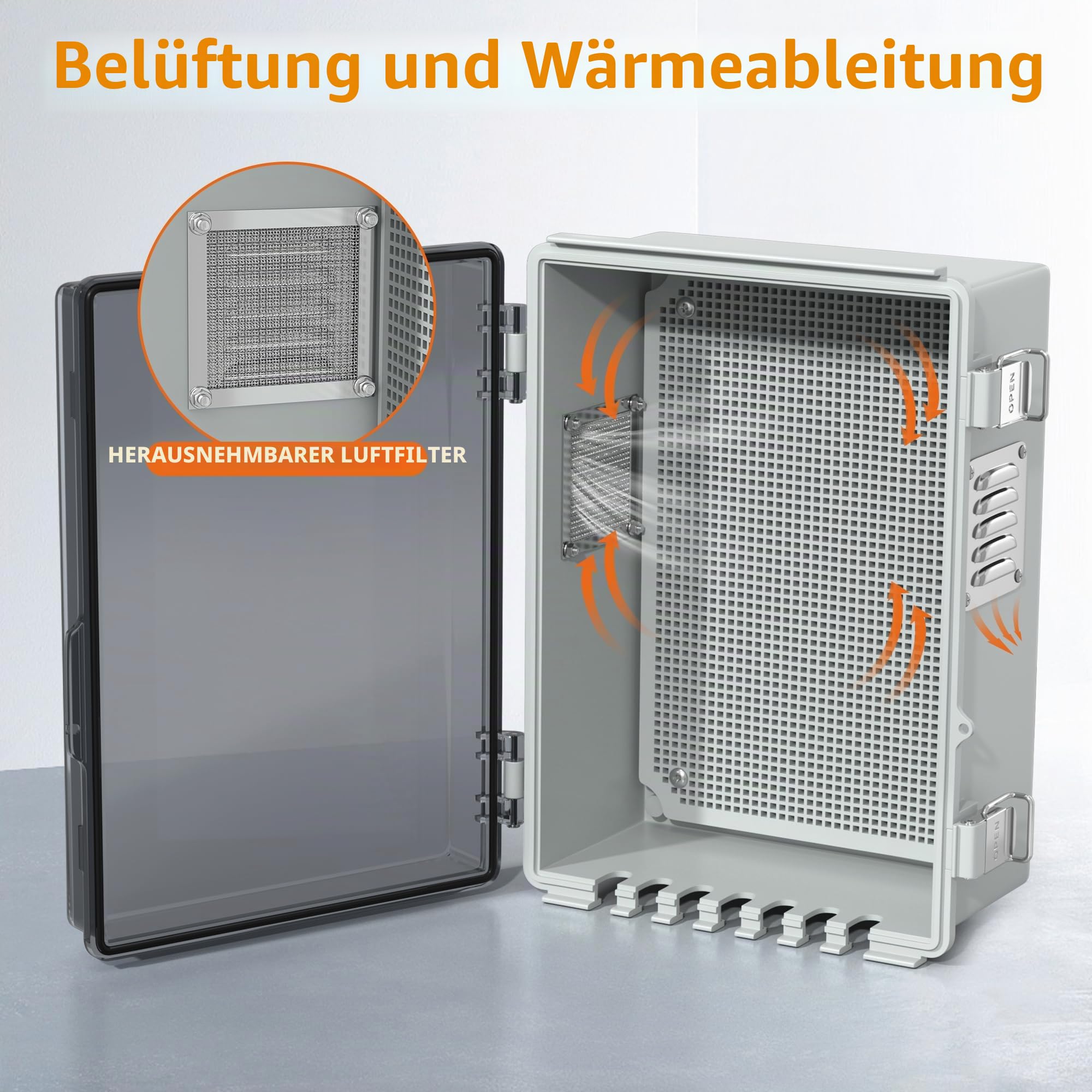 Joinfworld Wasserdichte elektrische Anschlussdose für den Außenbereich, 11,8 x 6,7 x 5,6 cm