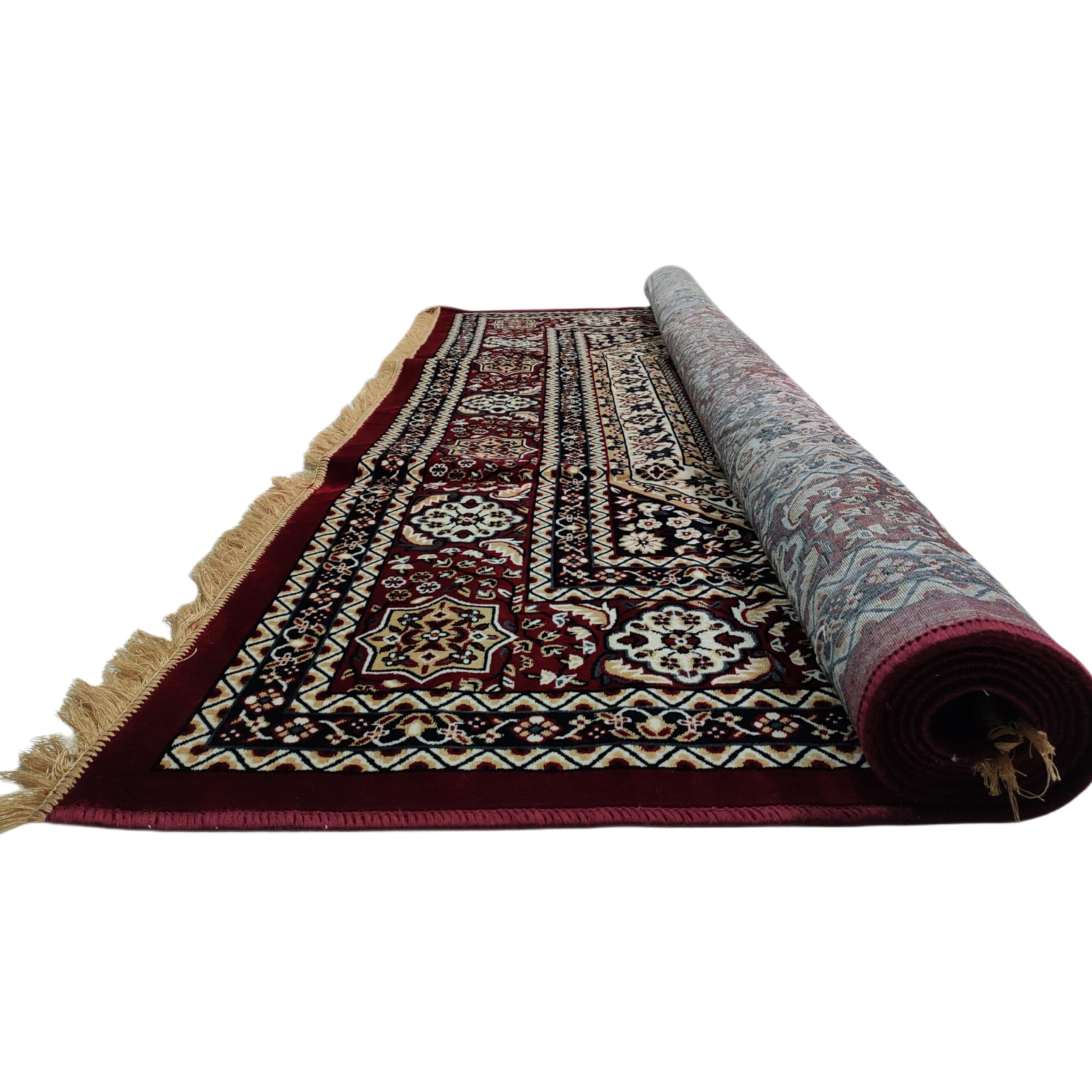 Buy Floral Silk Carpet, 7ft x 9ft, Black, Handmade Afghan Rug 