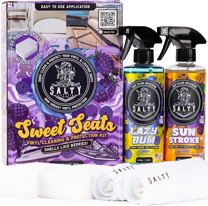 Salty Captain Sweet Seats Kit Boat Upholstery Cleaner