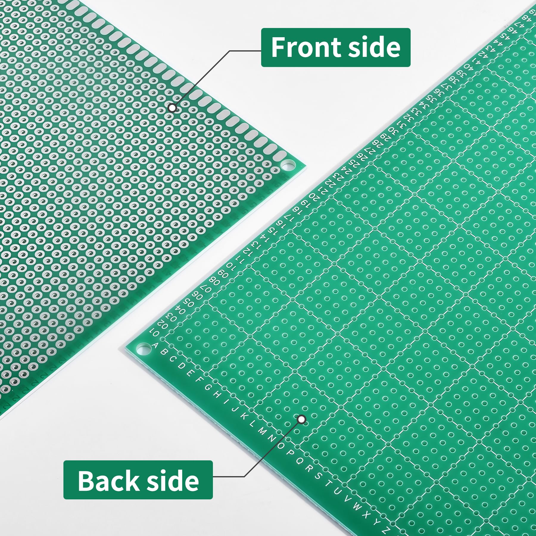 5 Stück PCB Board 10 x 10 cm einseitiger Prototyp Perfboard, Löten und elektronische Steckplatine, Zinnbeschichtung, Prototyping, PCB Leiterplatten für DIY Löten, elektronische Projekte (10,2