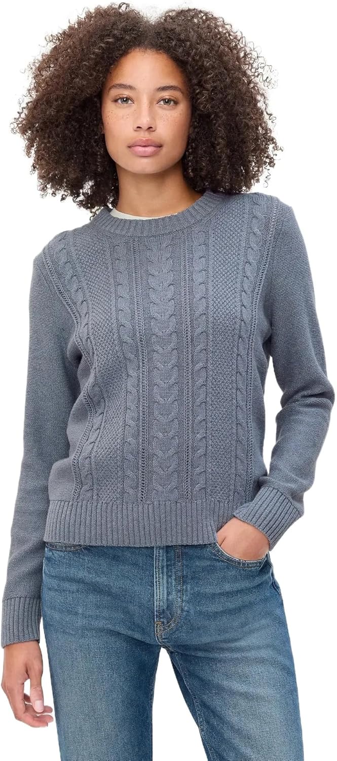 Gap Womens Cable Crewneck Sweater