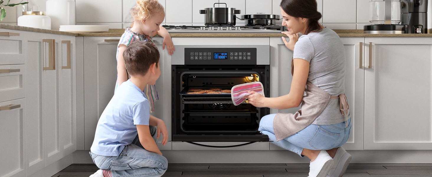 Empava 24 Inch Wall Oven Have A Question About Empava 24 In. Single  Electric Wall Oven 10 Cooking Functio Microwave Combo, image size:1464x600