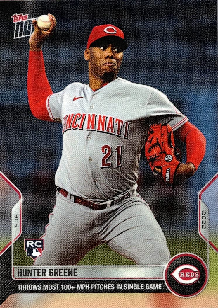 25枚限定 Hunter Greene ★直書きRC★ topps 2025 Topps Series 1 - Hunter Greene Green Rainbow Foil /99