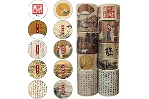 Vintage Washi Tape Set: Embellish Your Creations with Chinese Charm