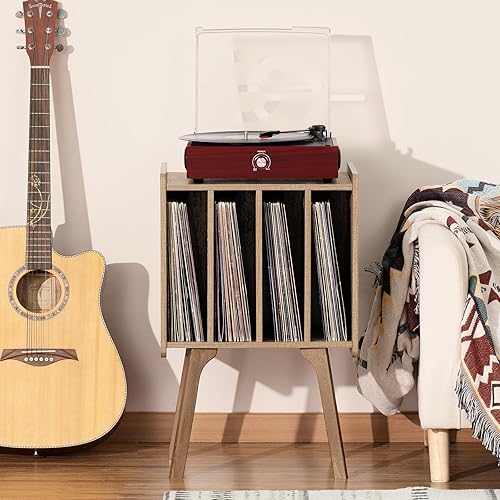 Miniatura 5 de LELELINKY Mesa auxiliar grande de nogal Negro -,Marrón,Roble,Nuez