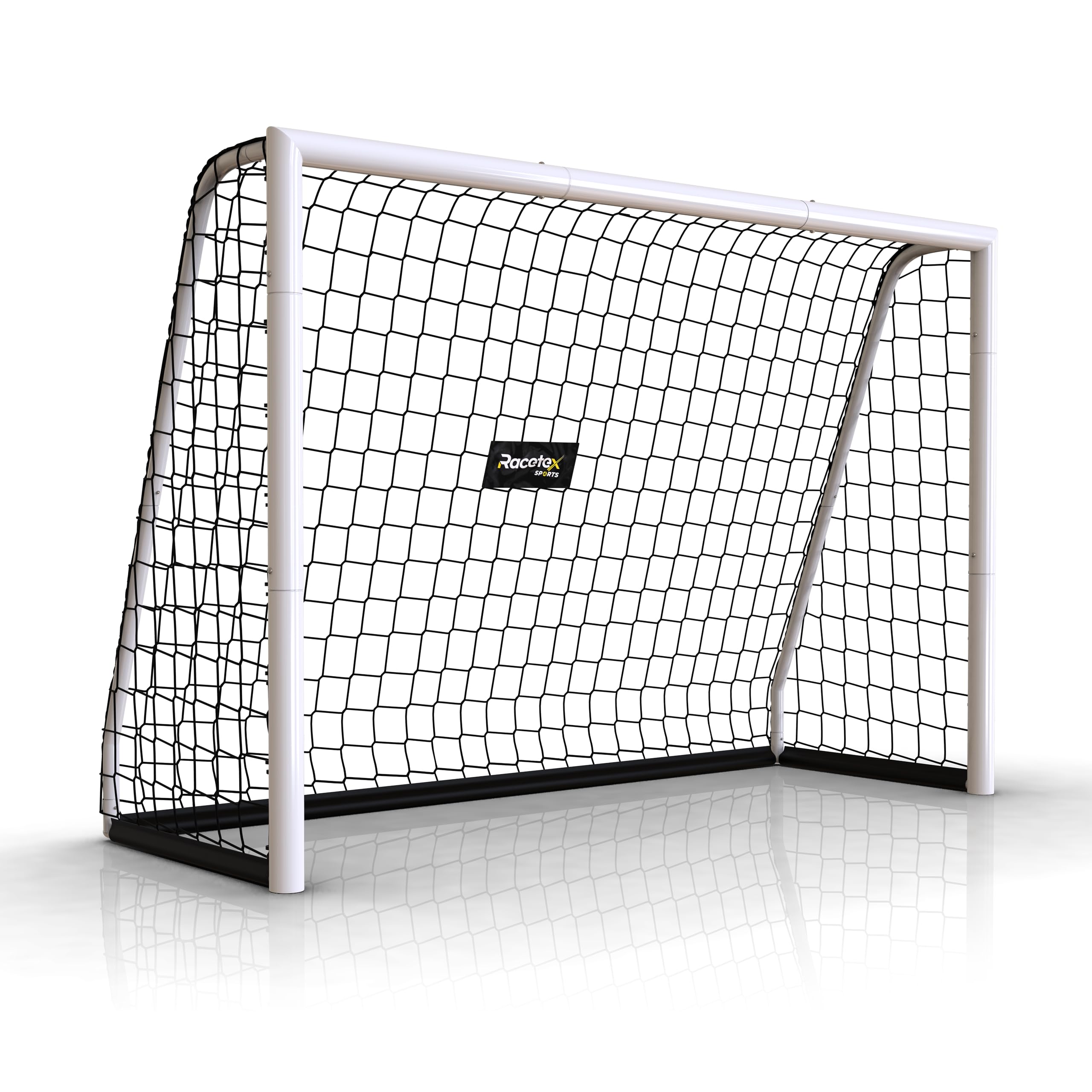 Racetex Porta da calcio per giardino, bambini e adulti [ENORM ROBUST] – Porta da calcio per bambini con robusto telaio in acciaio inox – Porta da calcio con ancoraggio a terra in acciaio inox – La