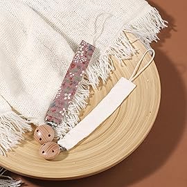 Baby Pacifier Holder for Boys and Girls, Teething Straps Unisex Design, Smoother Clip 100% Handmade Braided,