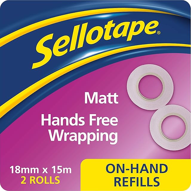 Sellotape On Hand Invisible Refills Matt Tape