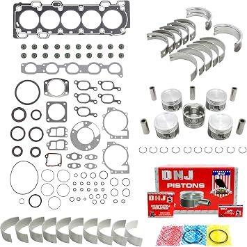 DNJ EK4264B Engine Rebuild Kit for 2003-2009 Volvo S60, S80, V70 2.5L L5 20V DOHC 2521cc