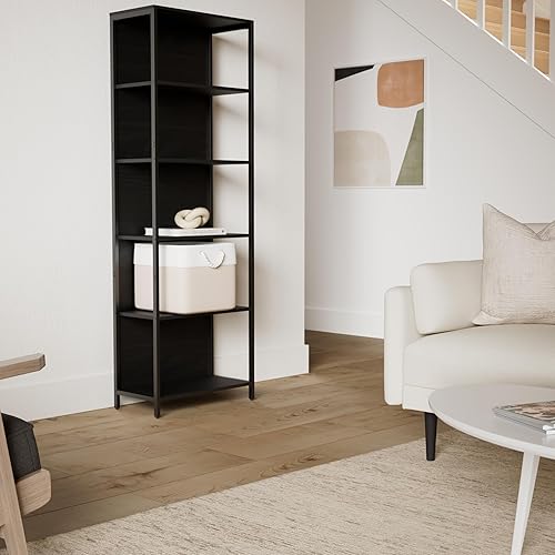 Miniatura 9 de VASAGLE Estantería LED de 6 niveles, estante de exhibición con luces regulables, estantería LED con marco de acero, 11.9 x 15.7 x 70.3 pulgadas,