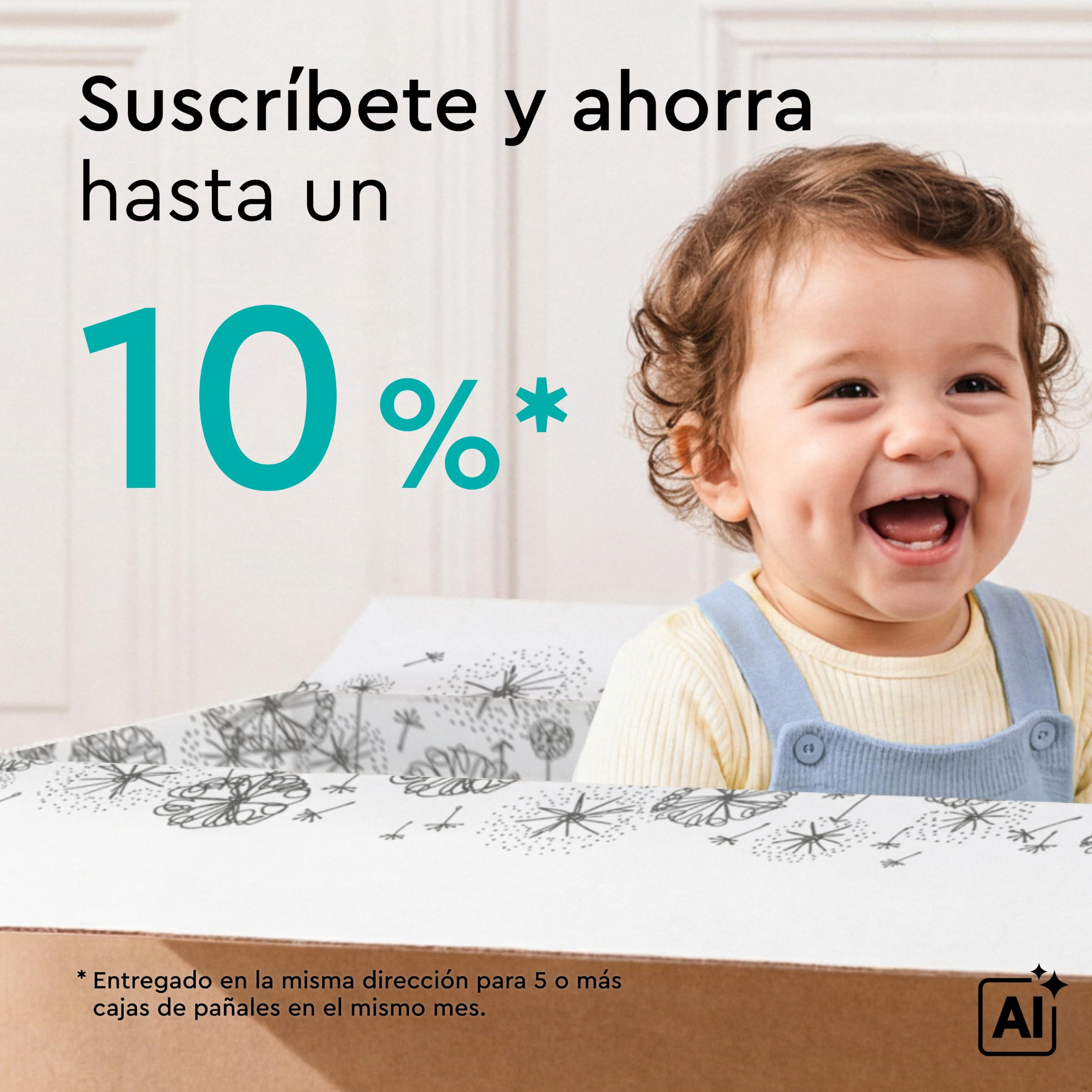 Pañales LILLYDOO, talla 4 (9+ kg), 150 uds., con protección contra fugas | Pañales delicados con la piel: extra suaves, sin perfumes ni lociones y testados dermatológicamente