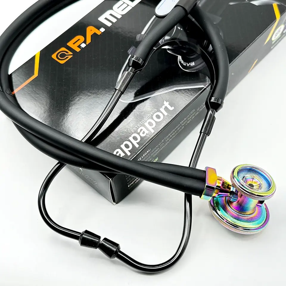 Estetoscópio Rappaport Linha Black P.A MED Black Rainbow