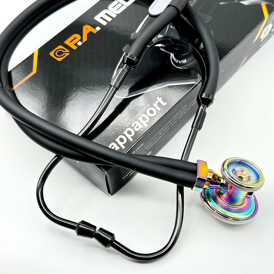 Estetoscópio Rappaport Linha Black P.A MED Black Rainbow