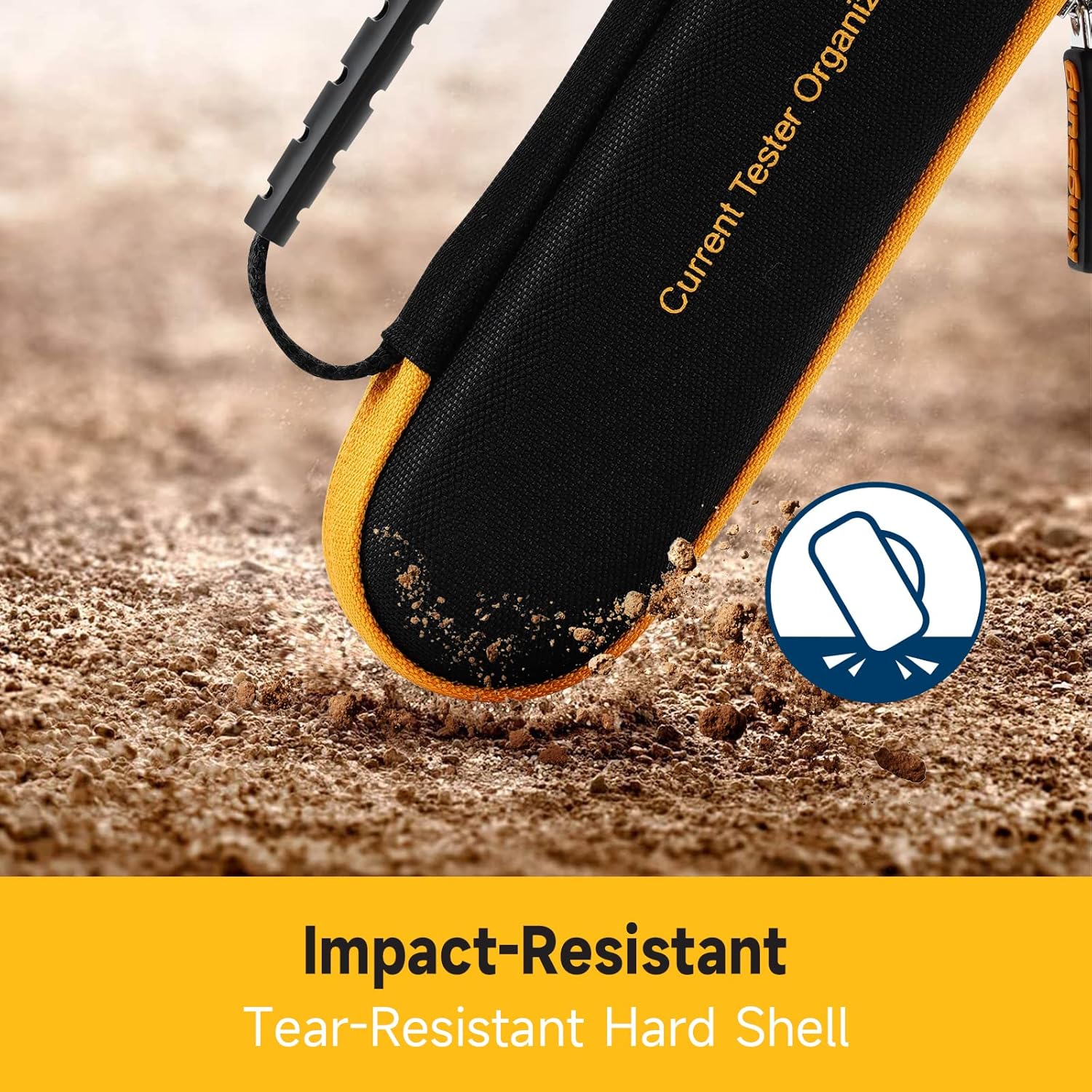 OLAIKE Hard Case for Fluke 1AC/1LAC/2AC/LVD2/FLK2AC & Klein Tools NCVT-2 VoltAlert Non-Contact Voltage Tester, Sturdy Carrying Storage Bag, 1Pack Black