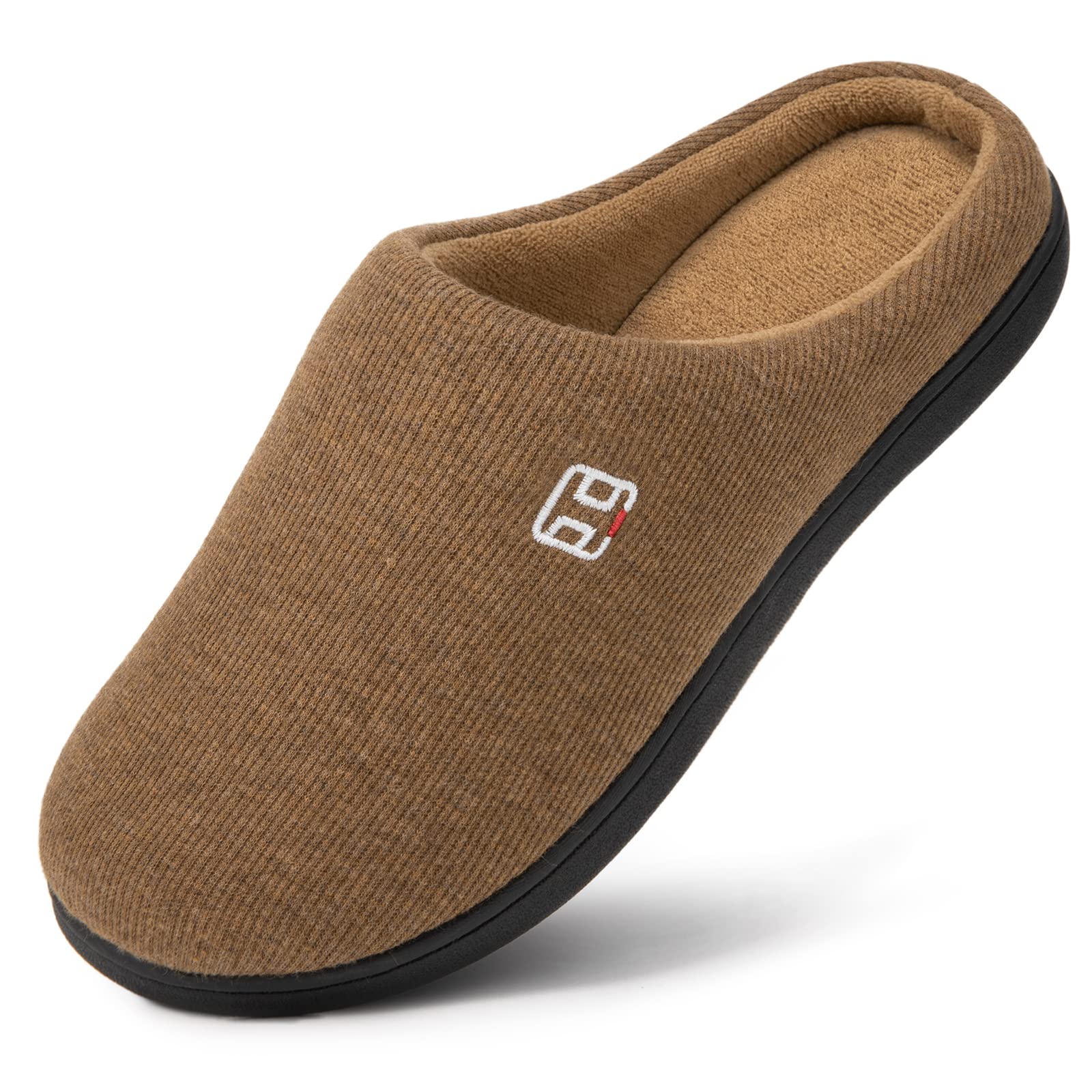 Men's & Ladies' Classic Memory Foam Plush House Slippers, Spring Summer Breathable Indoor Outdoor Shoes