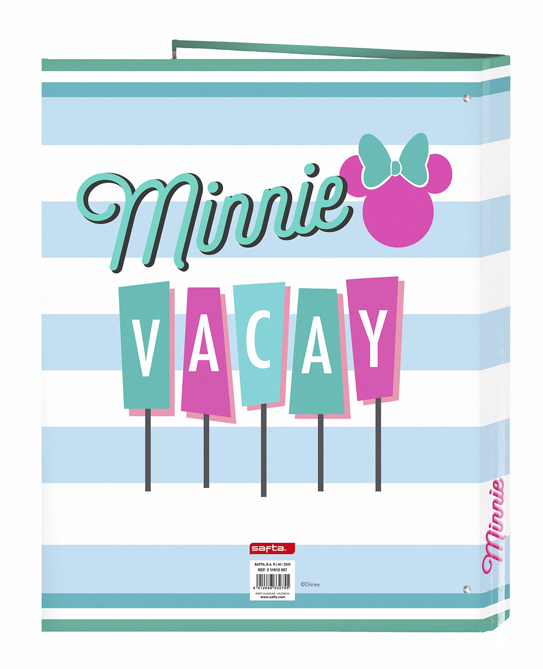 Disney Minnie Maus 'Palms' Federmäppchen – Dreifach Unterteilt, Ca. 22x10x3 Cm – Für Schule & Kindergarten