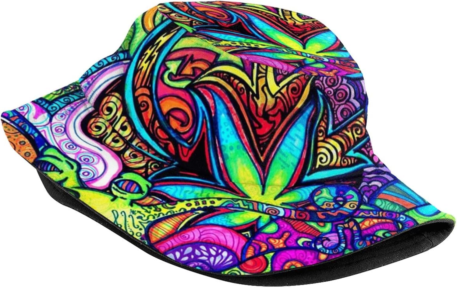 Bucket Hat for Women Men, Fashion Print Outdoor Beach Hat Packable Sun Cap for Travel Hiking - Image 2