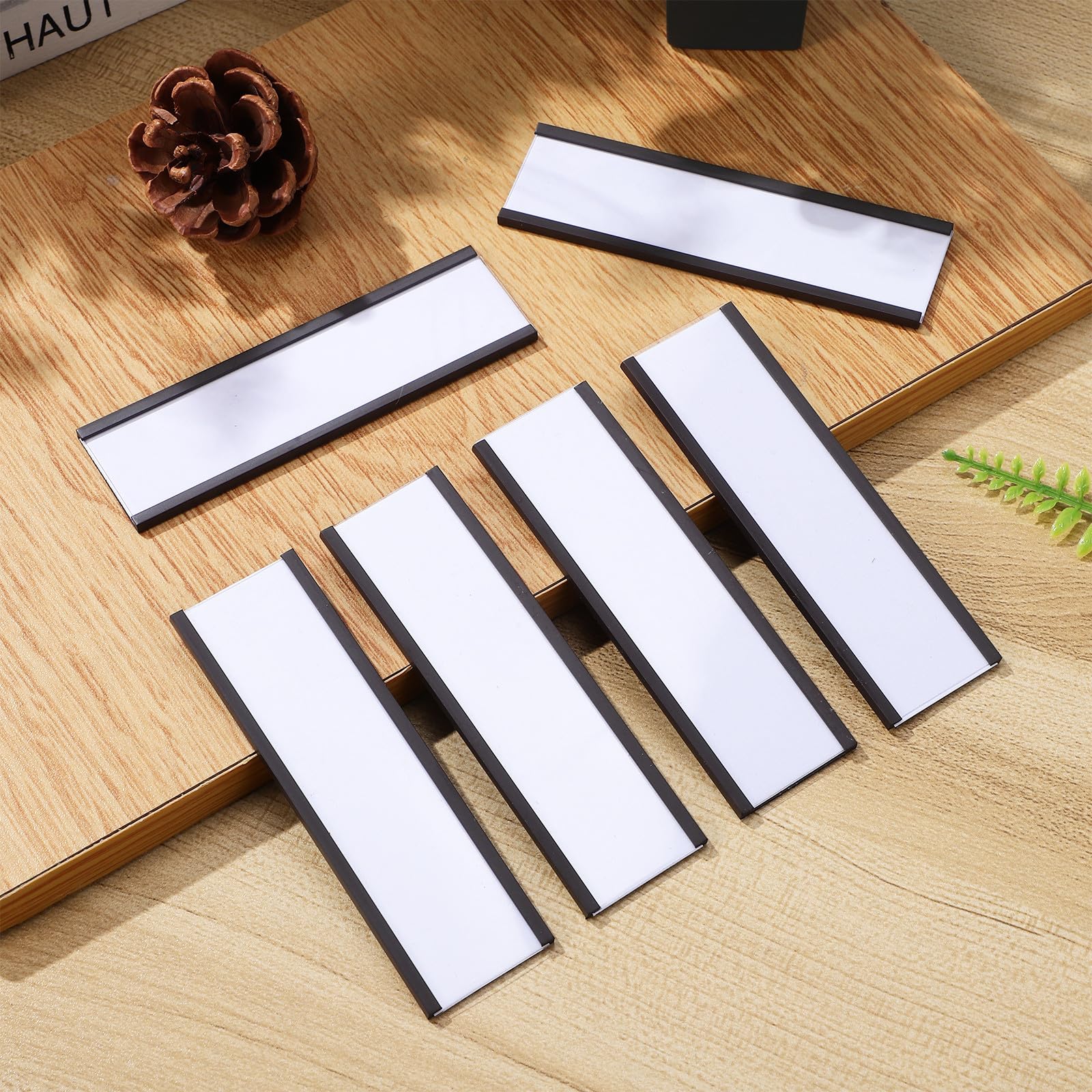50 Pezzi Portaetichette Magnetico a Inserto, Carta