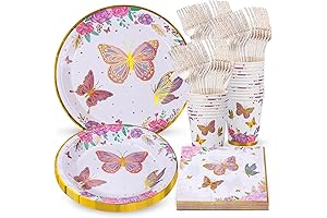 Party Essentials: Butterfly Plates, Cups, and Decor for a Magical Butterfly-Themed Celebration