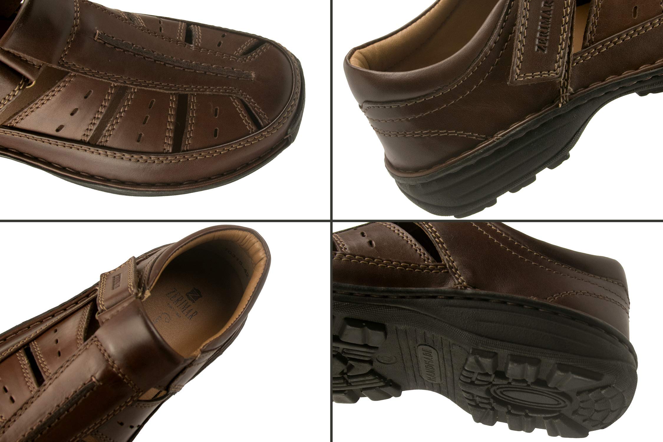 Zerimar Sandalias Hombre | Sandalias Trekking Hombre | Sandalias Hombre Senderismo | Sandalias Hombre Cuero | Sandalias Hombre Verano