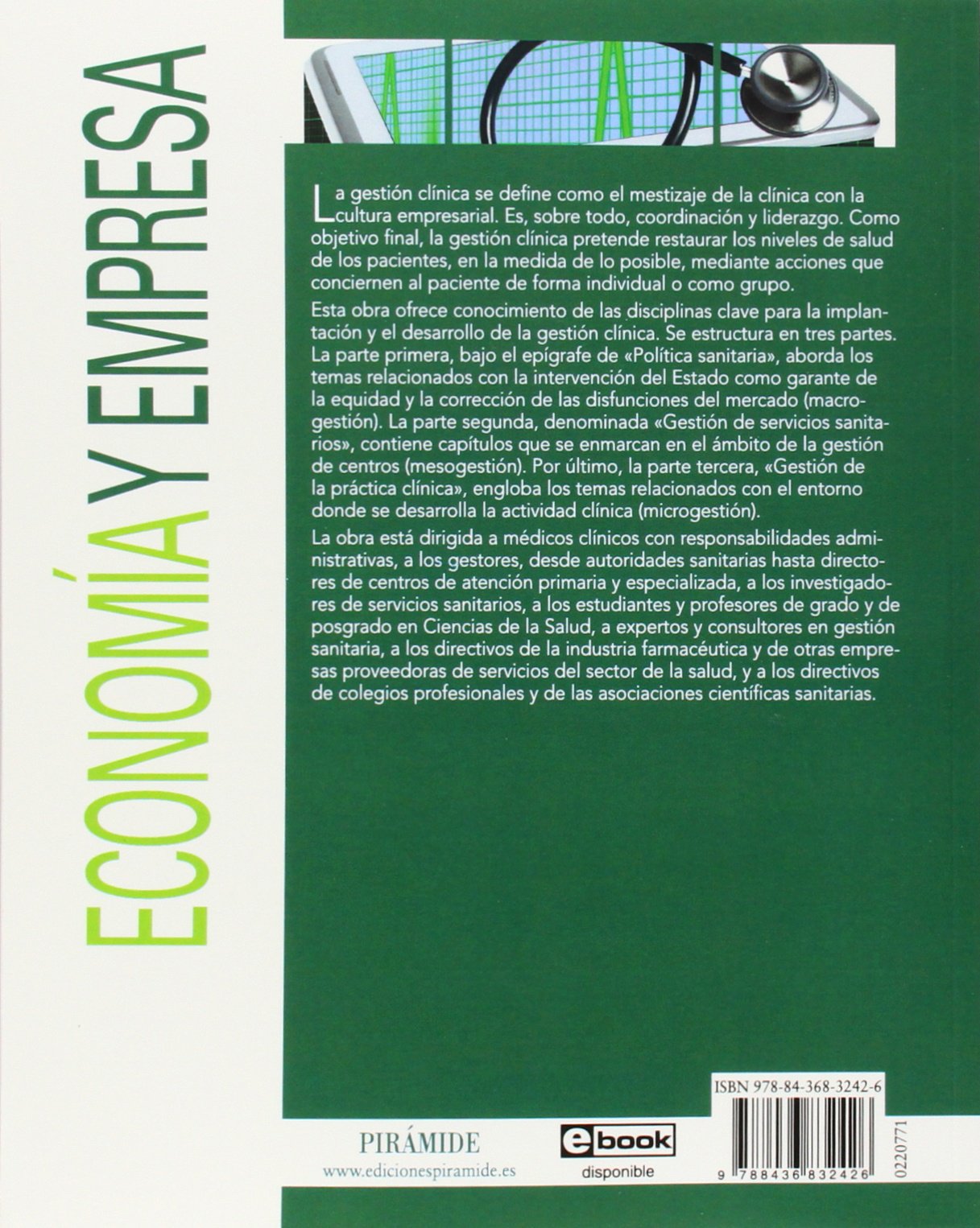 Gestión clínica: Vías de avance (Economía y Empresa)