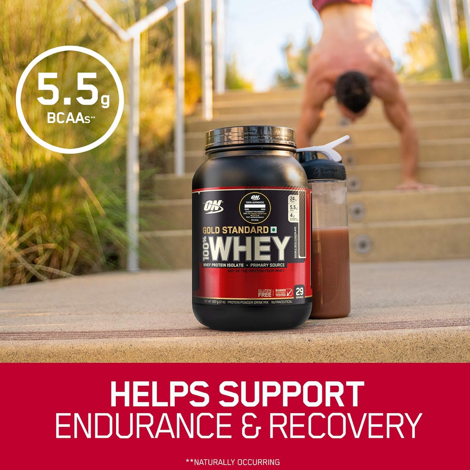 Optimum Nutrition Gold Standard 100% Whey Protein Powder, French Vanilla Creme, 2 Pound (Packaging May Vary)