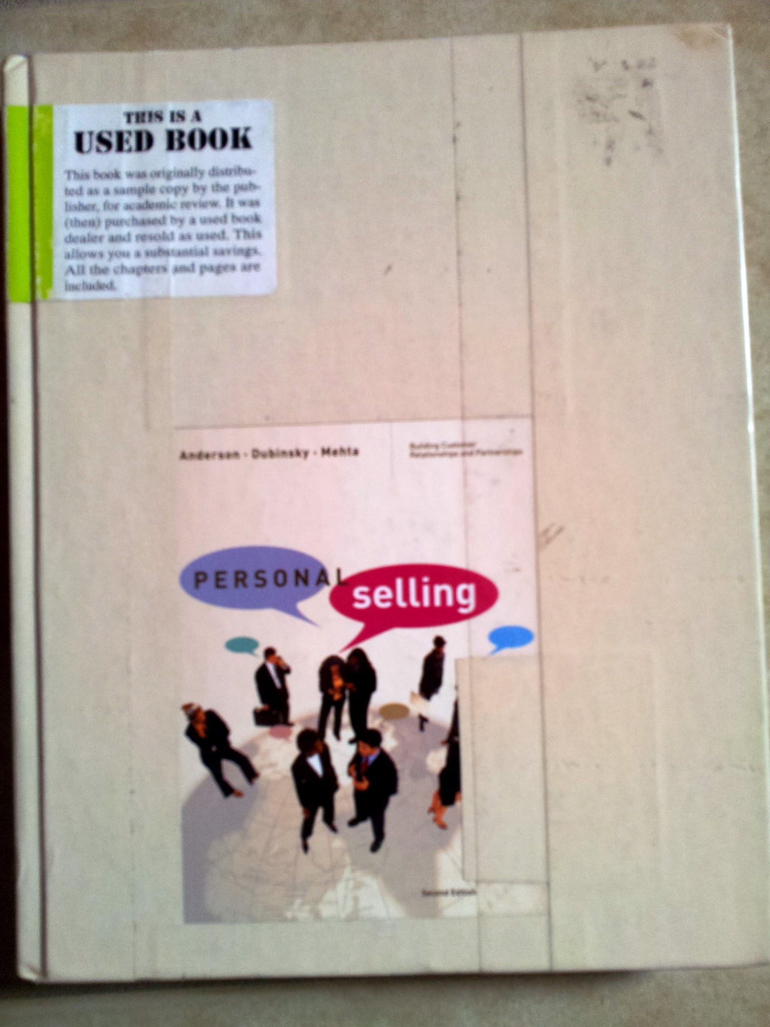 Personal Selling: Building Customer Relationships and Partnerships 2nd Edition