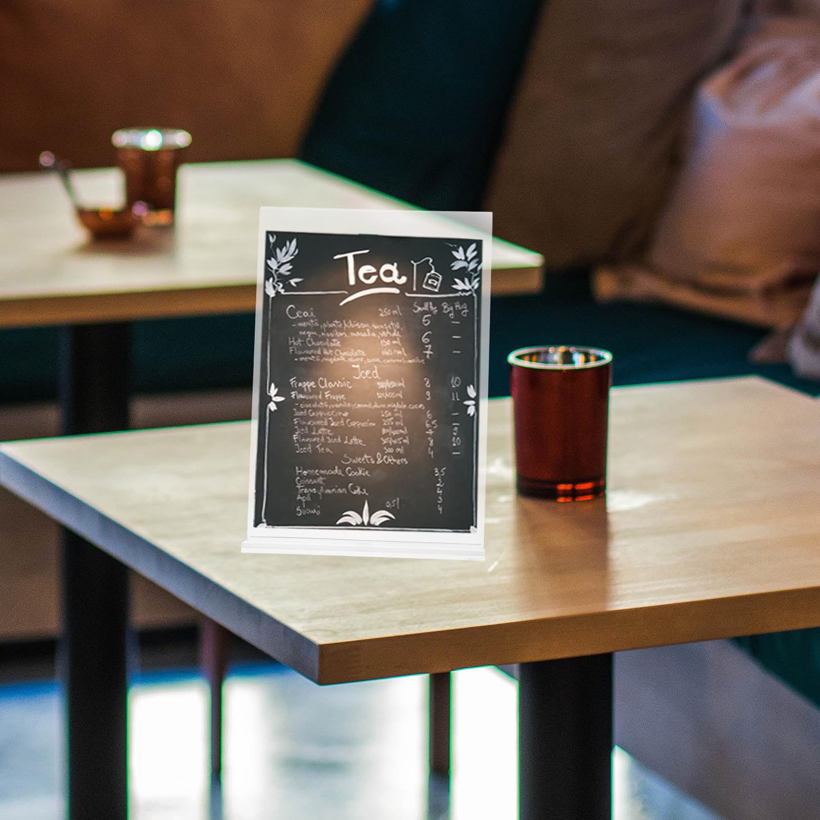 6 Stück Acryl Schildhalter T-form Doppelseitig Transparenter Tischmenü Displayständer aus Langlebigem Acryl Vertikaler Preisschildhalter für Restaurant Büro Zuhause