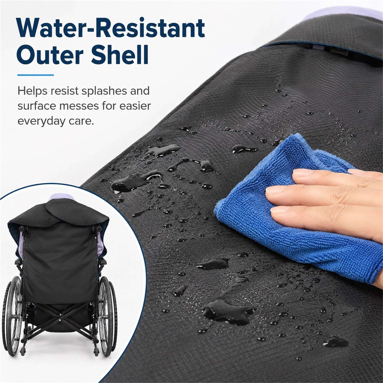 Manta para Silla de Ruedas de Invierno Saco Térmico con Forro Polar Grueso Capa Impermeable y Cortavientos para Personas Mayores y Adultos Cubre Piernas y Cuerpo(Full body style)