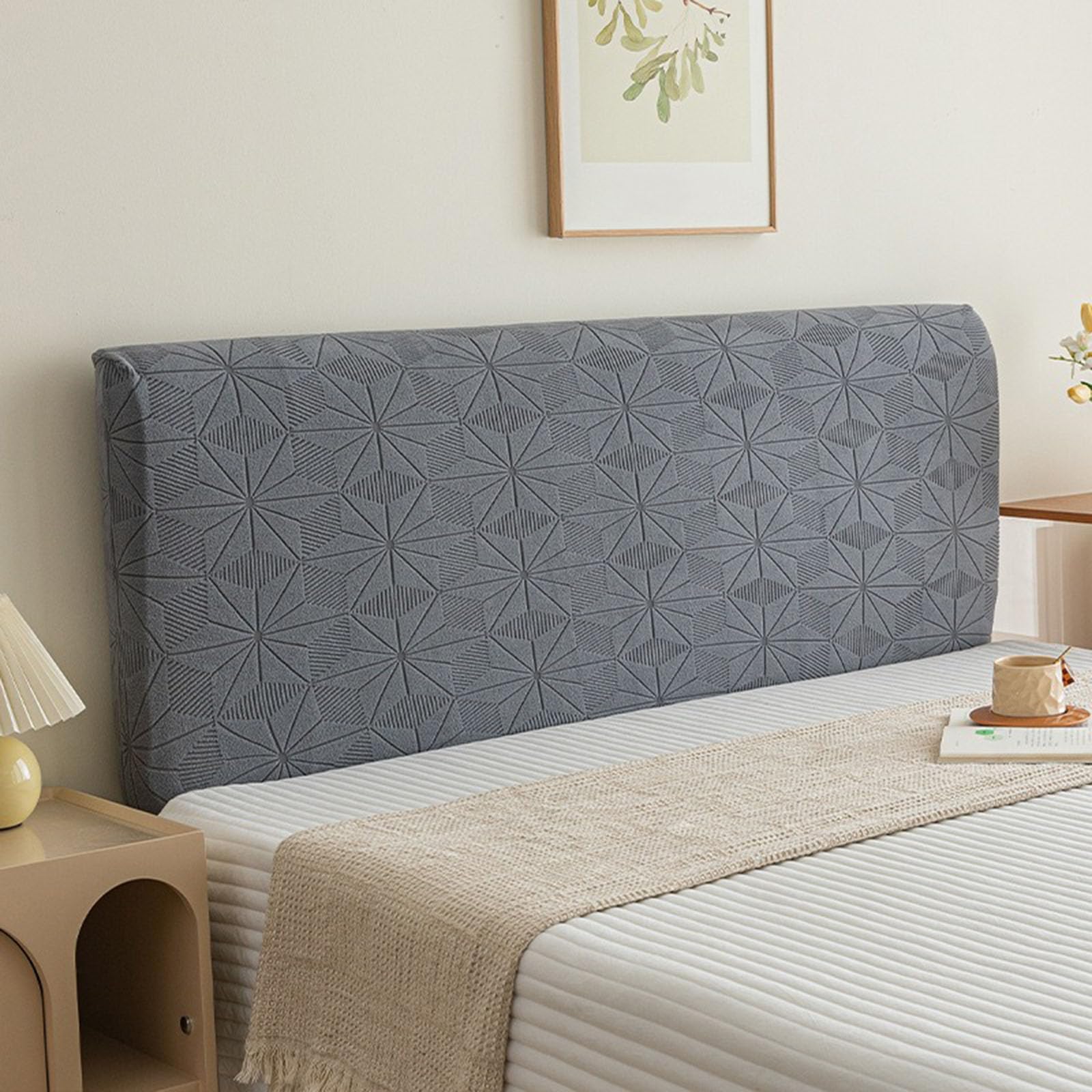 Housse de tête de lit extensible lavable protection lit double