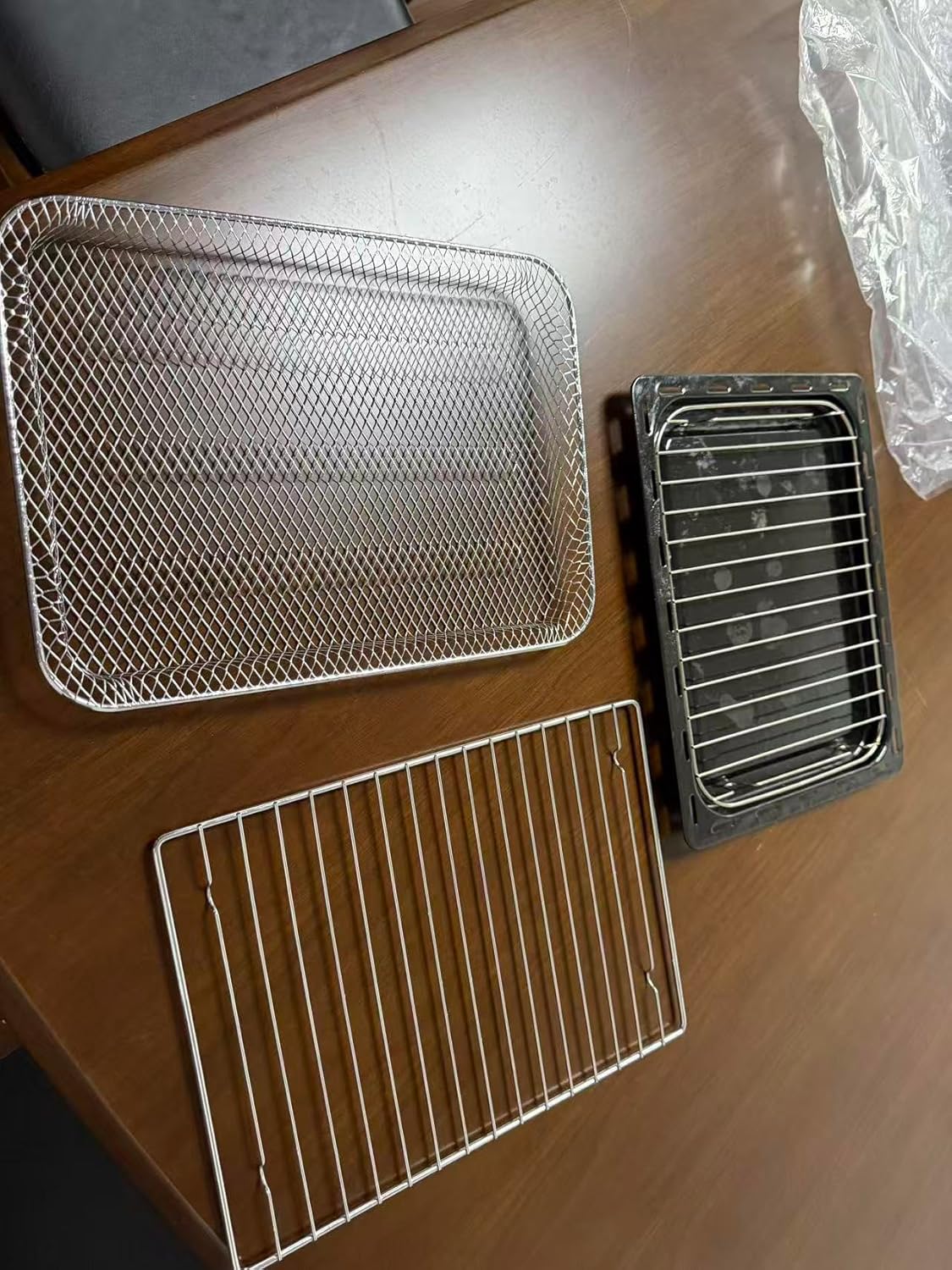 Neretva Accessories for Toaster Oven, 1×Drip Tray, 1×Crumb Tray, 1×Oven Rack, 1×Air Fry Basket, 1× Grill