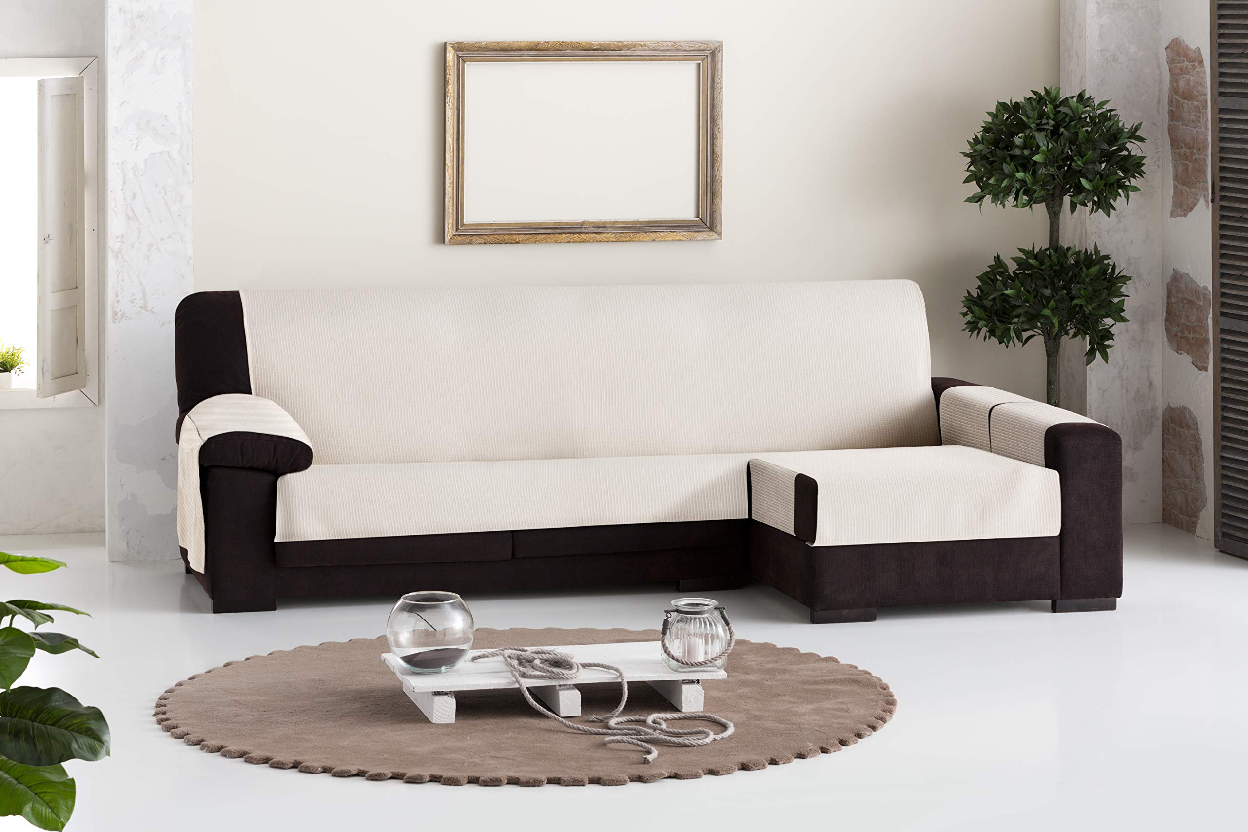 Eysa Italia Bianca Chaise, Cotone, Bianco, 37x9x29 cm