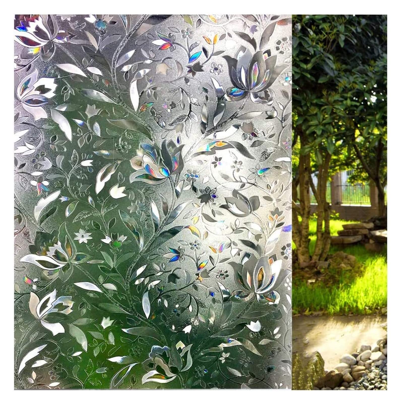 Window Film Window Film Opaque Stickers for Glass Windows Self-Adhesive Sun Blocker Anti Static Cling for Home(Black,30x200cm)