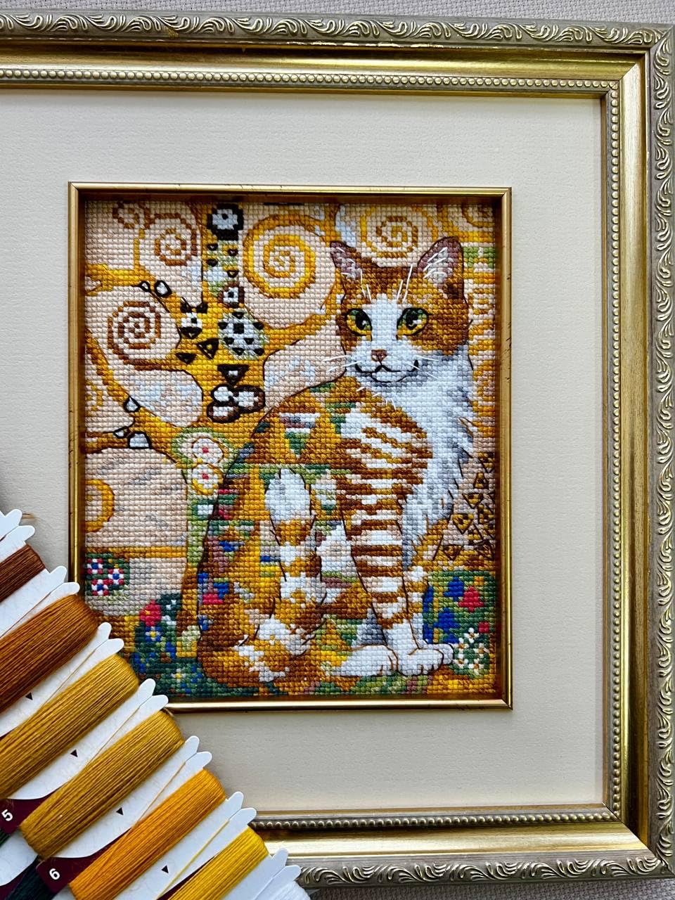Amazon | RIOLIS - Golden Cat 2319、キャットクロスステッチキット 6