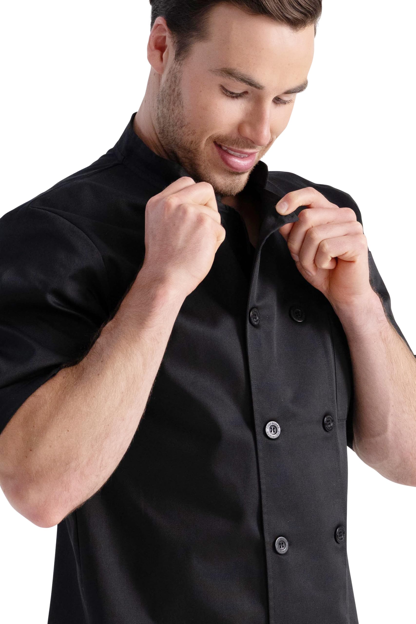 Chef Works Płaszcz szefa kuchni Volnay, unisex, czarny, XL