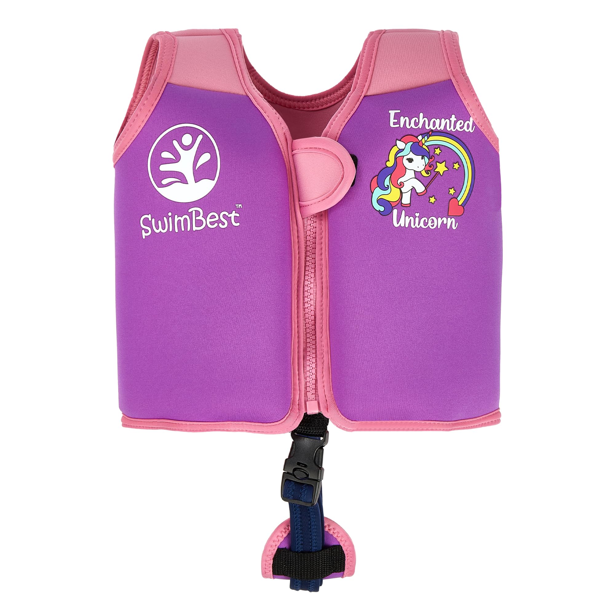 SwimBest Swim Vest - Swim Jacket/Buoyancy Aid with Safety Strap and Removeable Floats