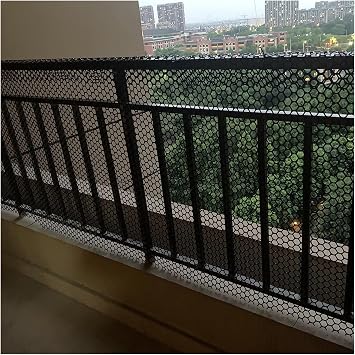Children Safety Net Pet Protection Net Tools, for Balcony Railing Stairs Garden, Leak-Proof Netting, Black Plastic Mesh Net Fence Net Color Mesh 0.8cm, Size 0.4x5m/1.3x16.4ft