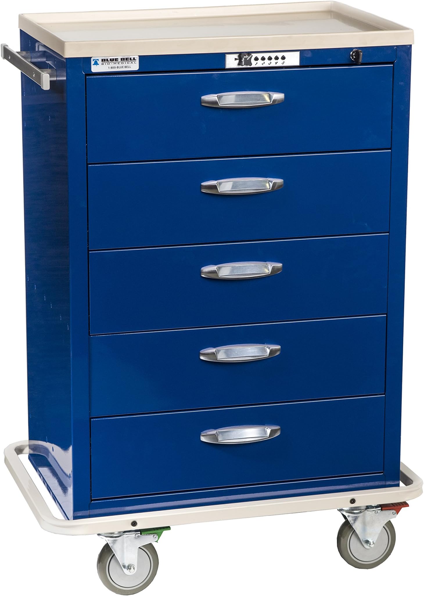 89040 BAC-30, Standard Exchange Cart ,Professional Emergency Medical Crash Supply Cart For Anesthesia Treatment And Medical Equipment Storage, Electronic Push Button Lock (EP)