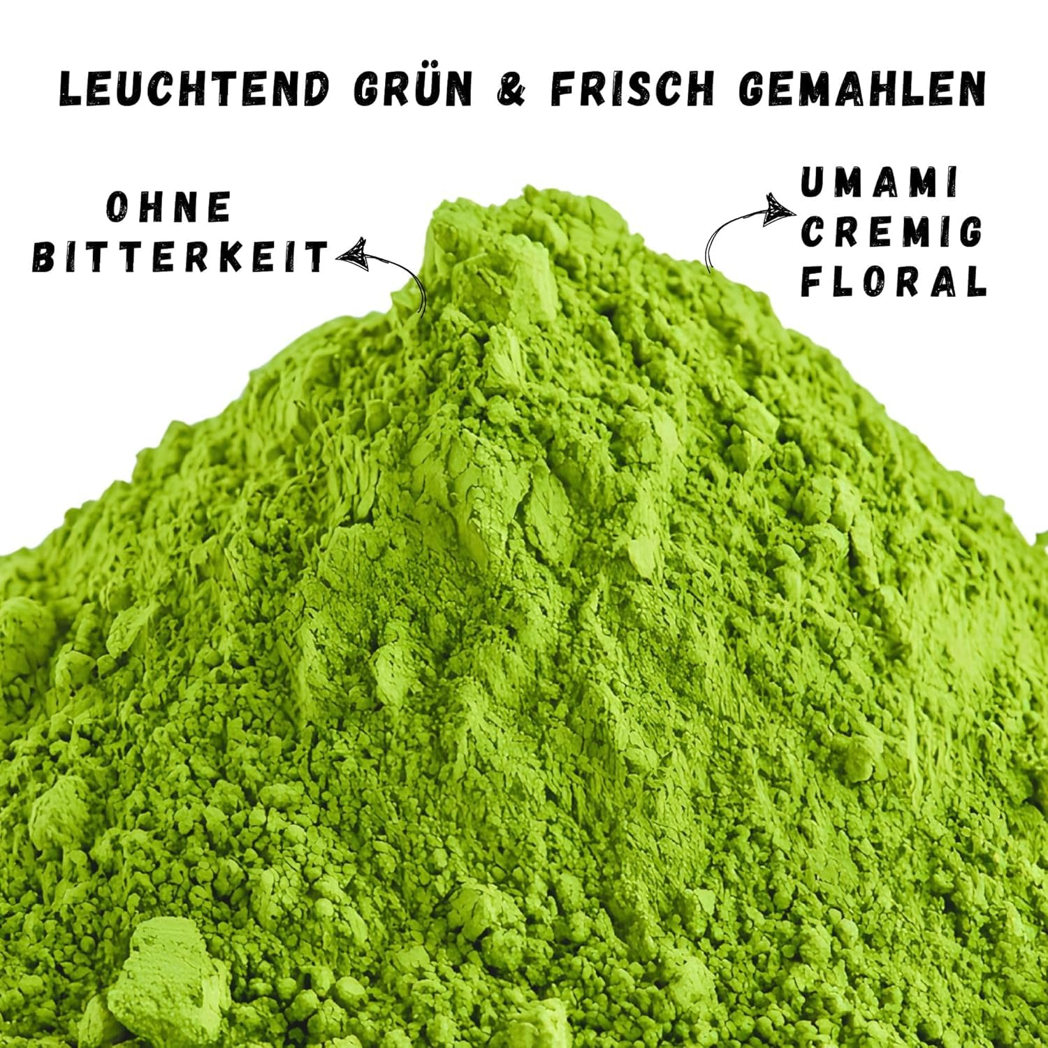 Biomatea Takumi Japanischer Matcha Tee Pulver | 500g Vorratspack | Leuchtend Grün, cremig, ohne Bitterkeit, Umami | Tencha Grüner Tee Pulver | ohne Zucker, Vegan
