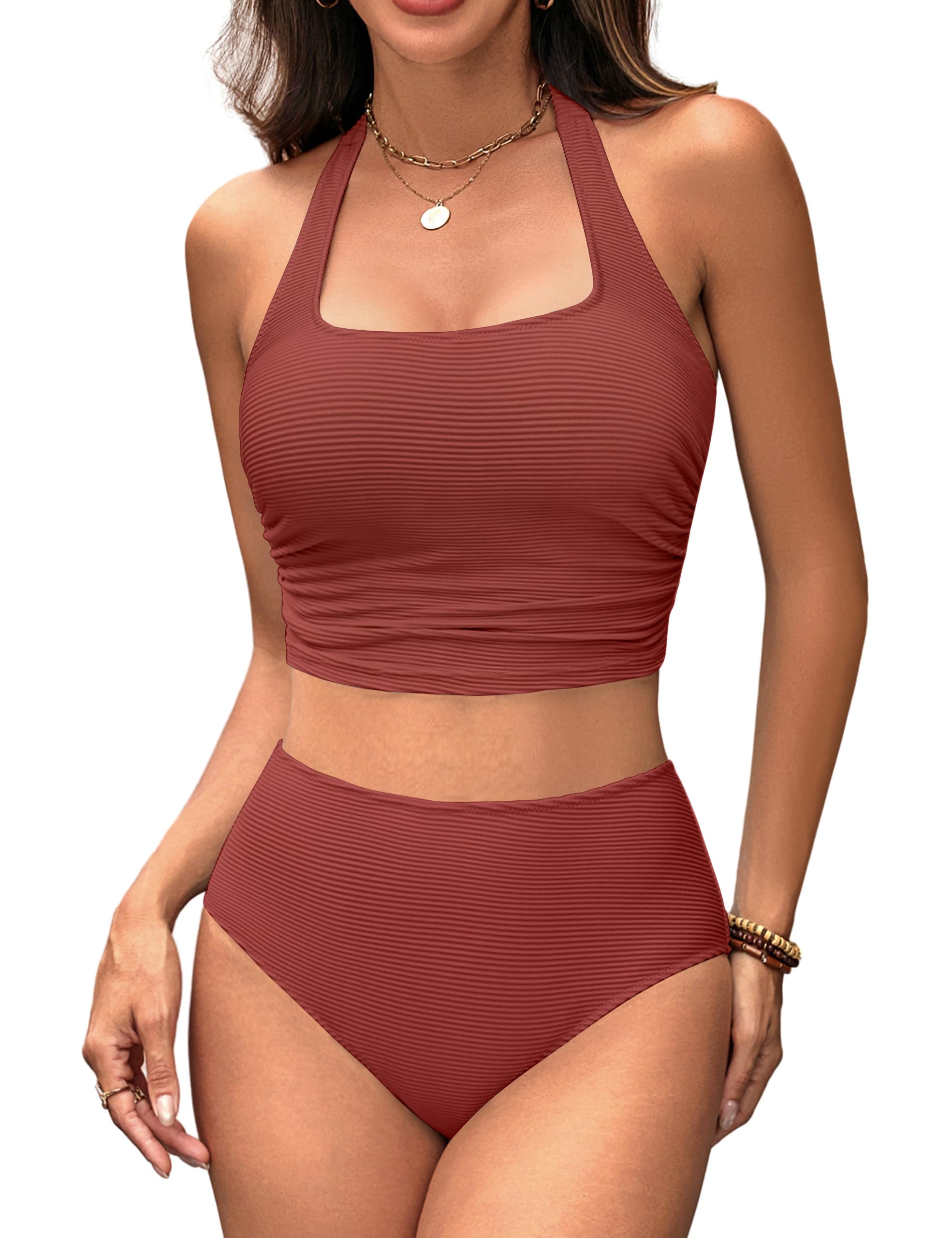 Photo 1 of *** ONLY THE TOP***    BMJL Women's Ribbed Bikini Set