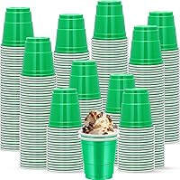 Vista 10 de 500 vasos de chupito de plástico naranja, vasos de chupito de Acción de Gracias, desechables de 2 onzas, vasos de chupito naranja para beber