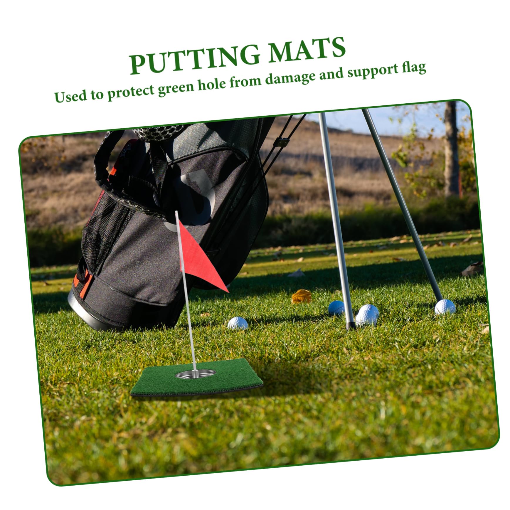 VANZACK Golf Hole Cup Plastic Putting Aid Golf Training Gadget Practice Cup Set