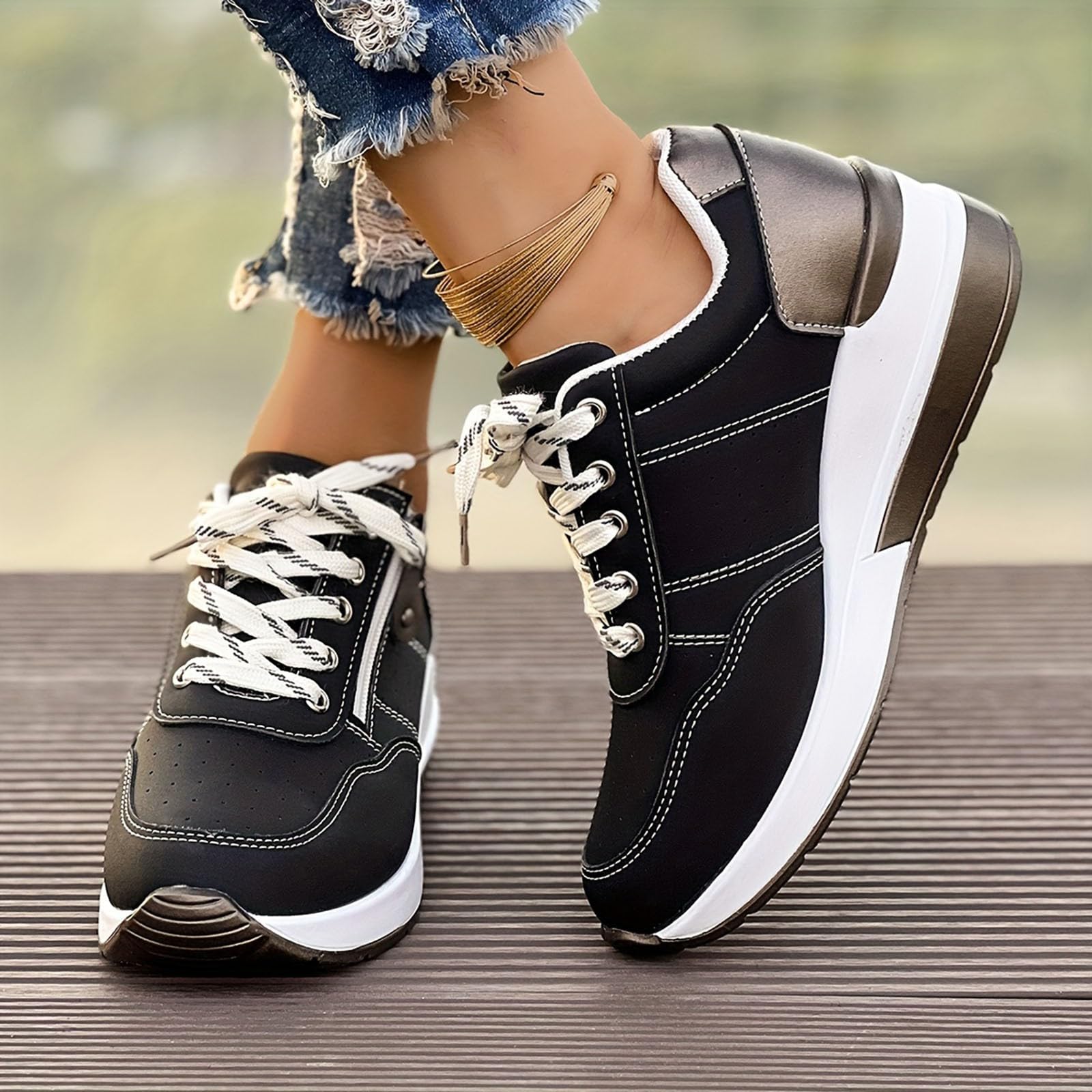 Scarpe da corsa da donna per il tempo libero, antiscivolo, traspiranti, comode, scarpe da passeggio
