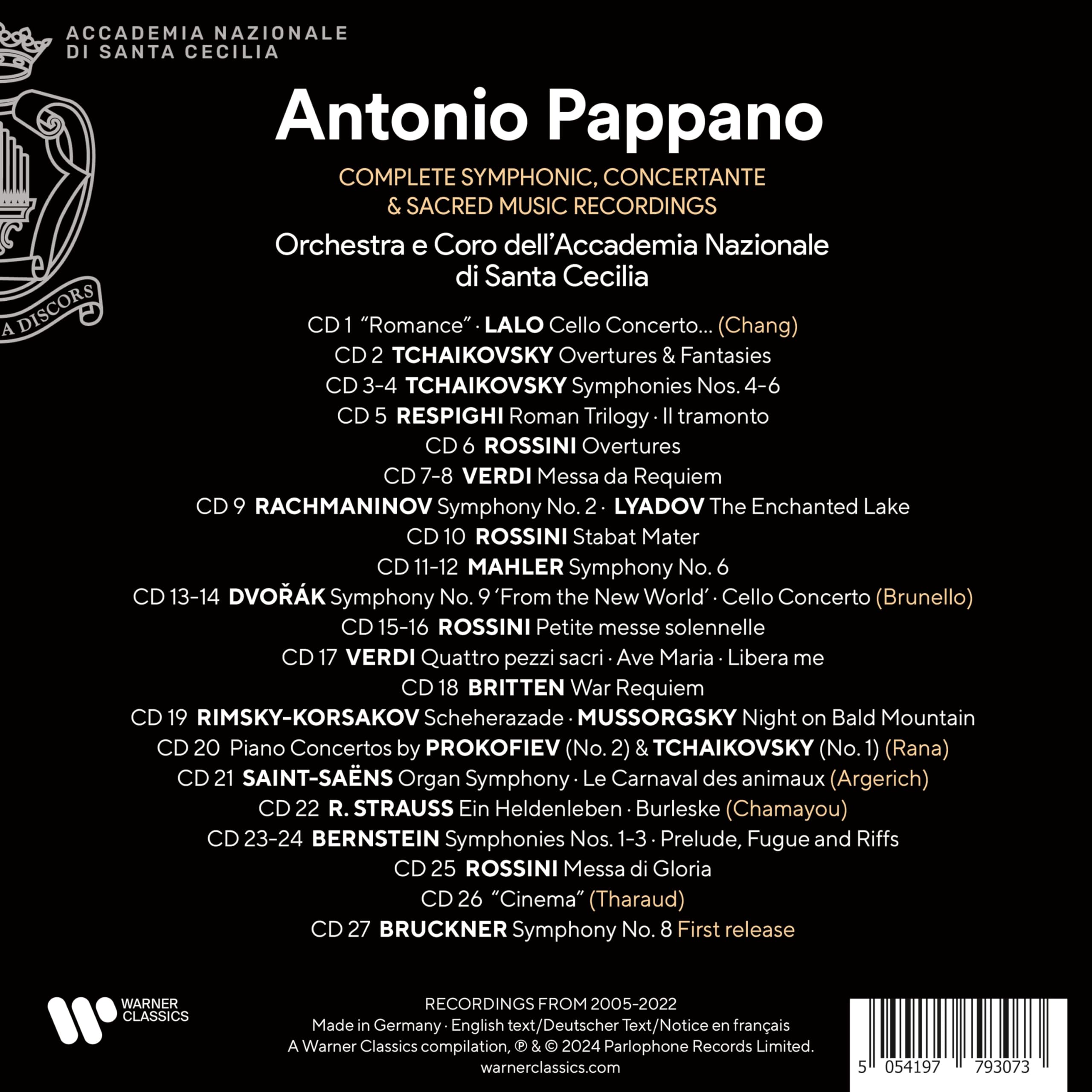 The Complete Symphonic, Concertante & Sacred Music Recordings