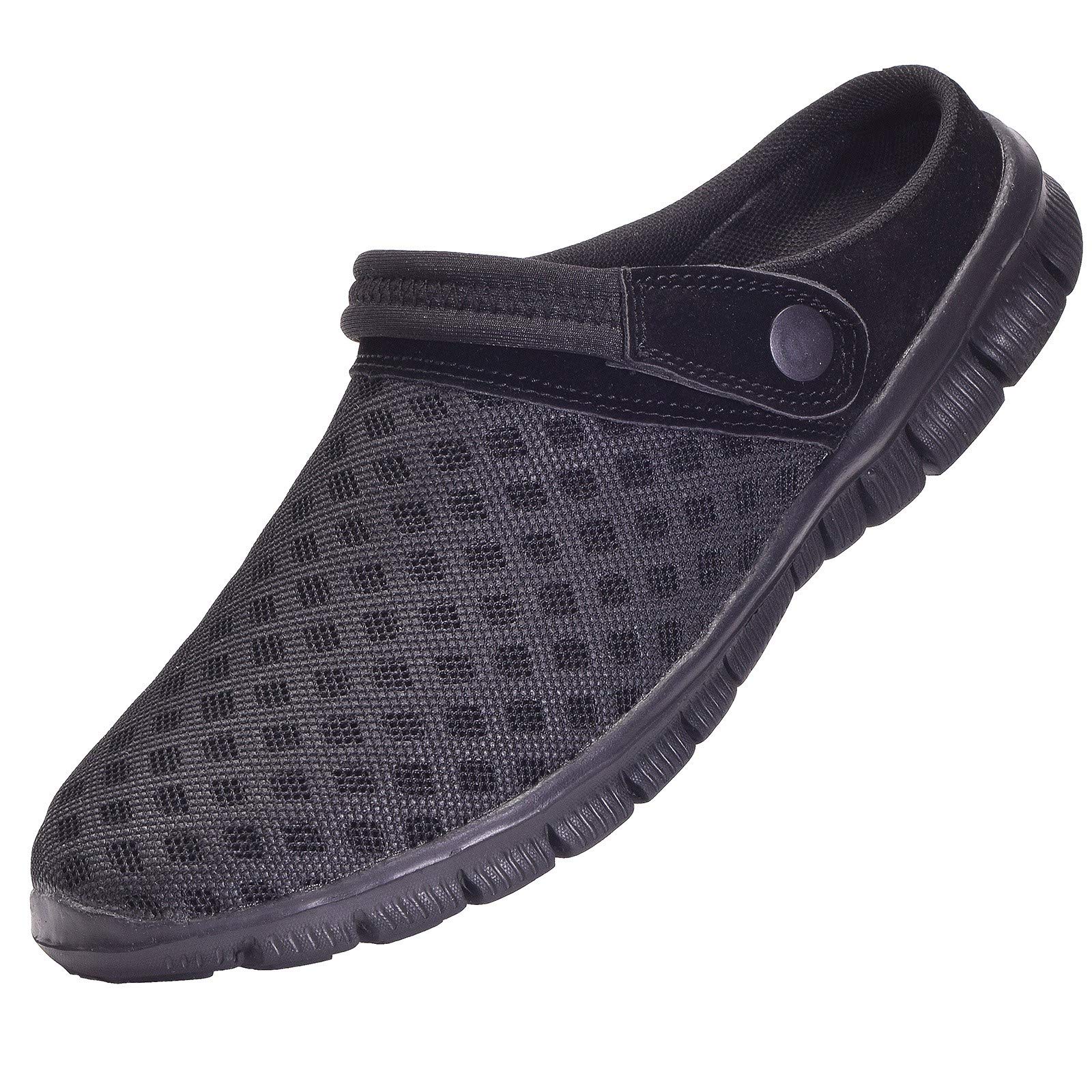 Sabots Mules pour Homme en Maille Sabot - Chaussons d'été pour Femme - Respirants - avec Semelle antidérapante - Semelle Souple - Sandales de Loisirs - Taille 36-48