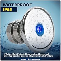 Vista 6 de Five Oceans Luces LED marinas de cortesía, mini luz de acento, interior redondo de lujo para barco, cubierta, cabina, LED azul, para pontón, velero